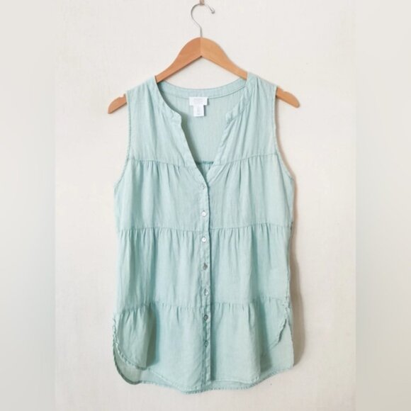 Sigrid Olsen linen blouse - Picture 1 of 7